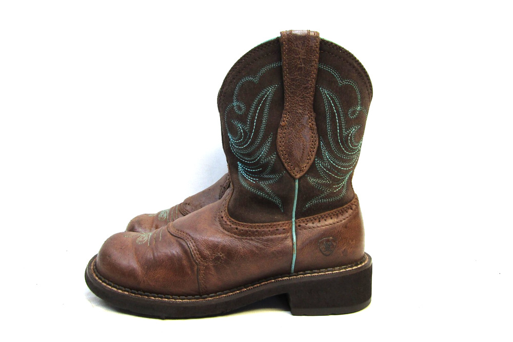 Ariat Fatbaby Womens Size 7 B Brown Suede Leather Stockman Cowboy Western Boots